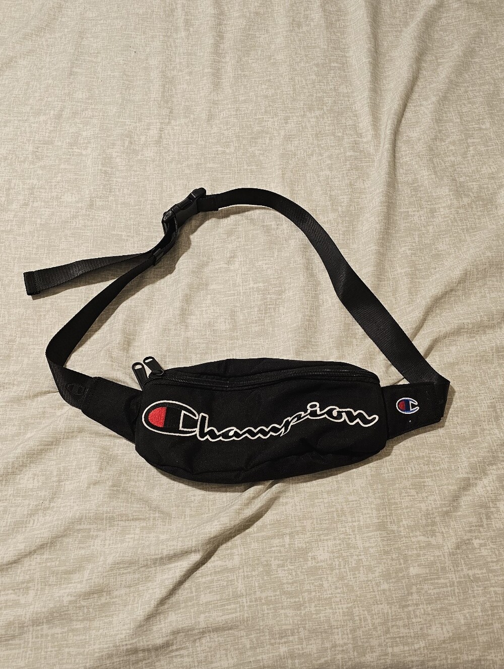 Black Champion Unisex Fanny Pack/Waist Bag